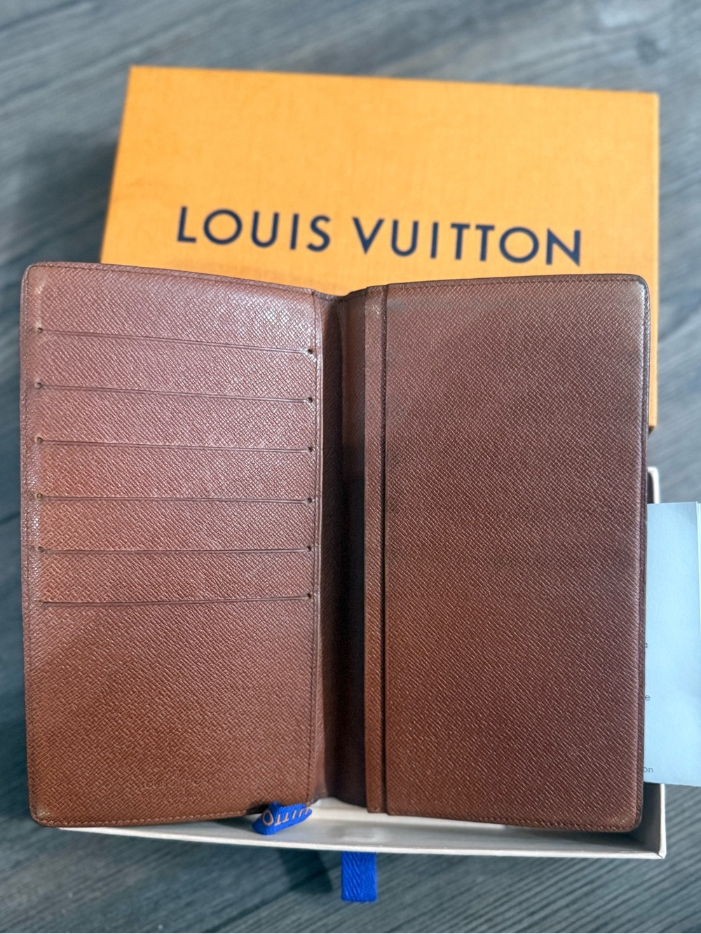 Vintage Louis Vuitton Monogram Card Holder Wallet Made In France w Box Dust Bag - Picture 2 of 15